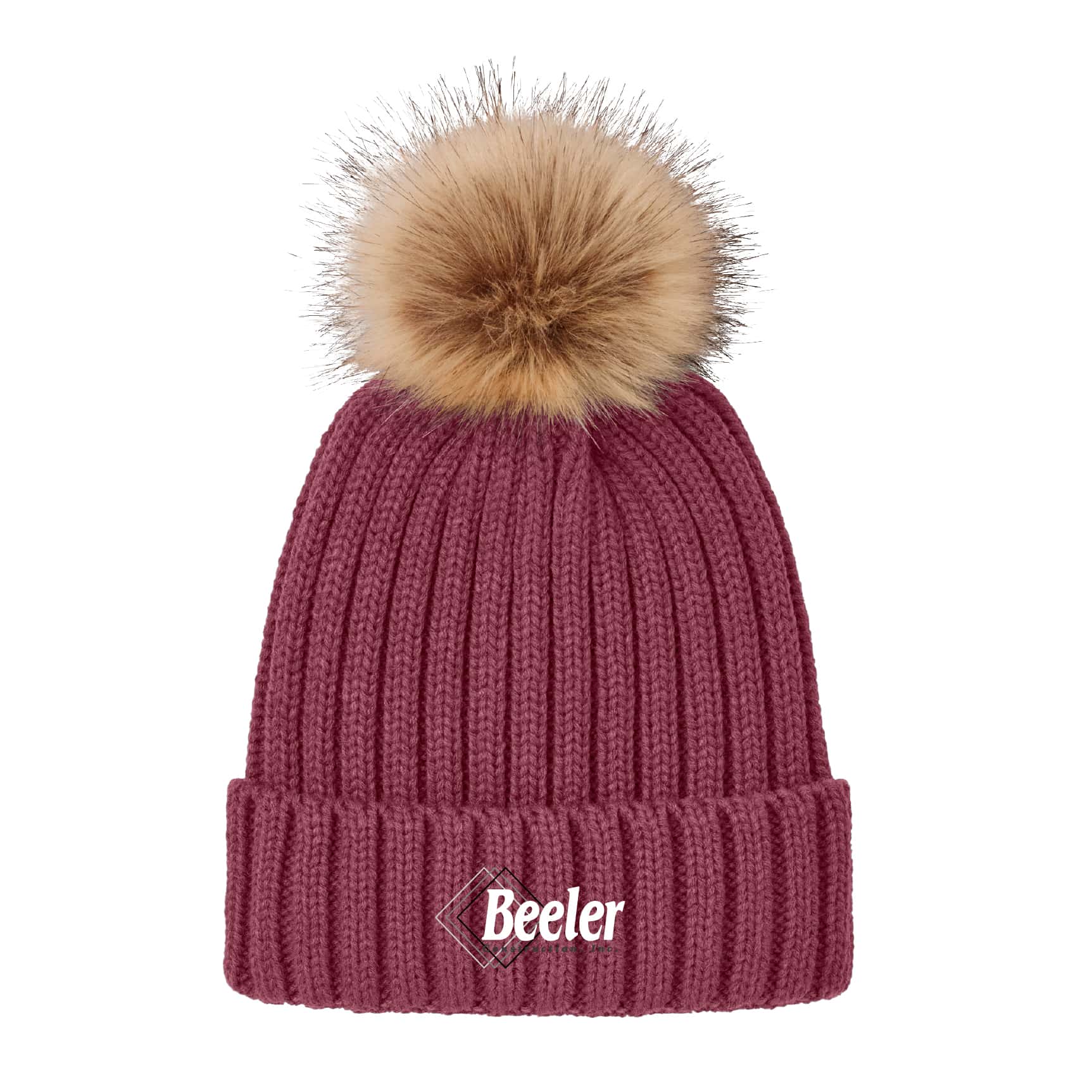 Port Authority Faux Fur Pom Beanie
